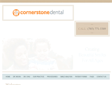 Tablet Screenshot of cornerstonedentalva.com